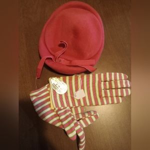 Vintage Hat and gloves set